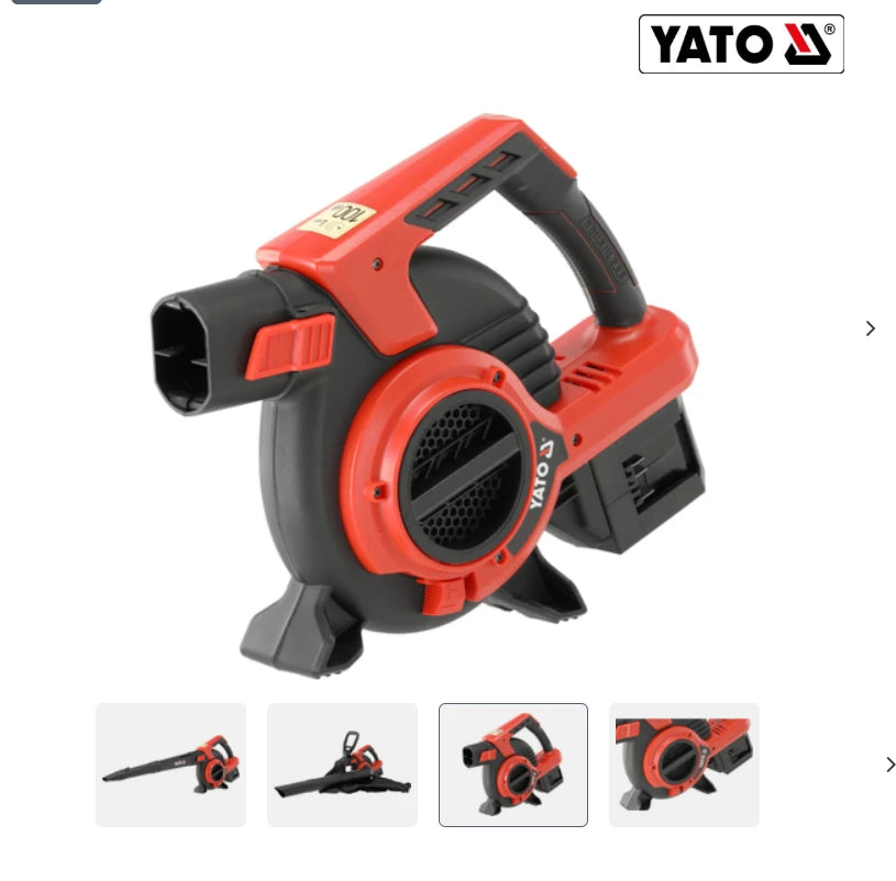 YATO Cordless Blower & Vacuum 36V – 270 kmh  YT-85173