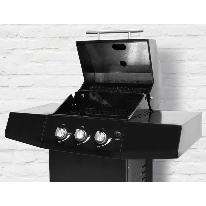 Sparo - 3-burner gas grill with thermometer and auto-ignition