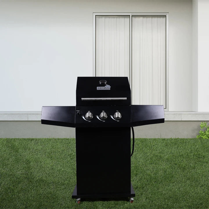 Sparo - 3-burner gas grill with thermometer and auto-ignition