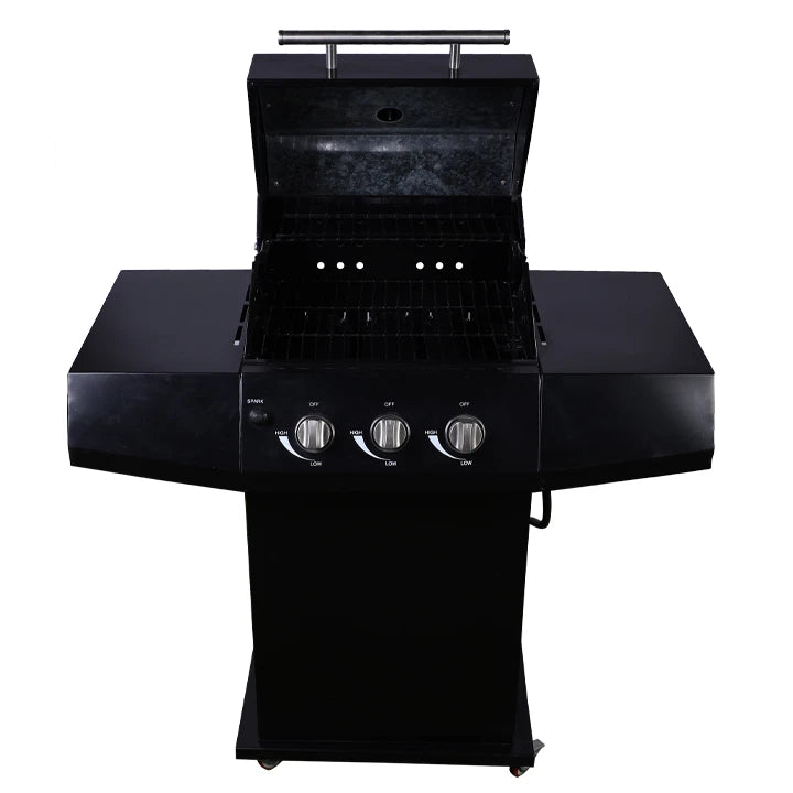 Sparo - 3-burner gas grill with thermometer and auto-ignition