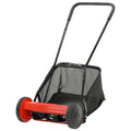 YATO Manual CYLINDER MOWER 400 mm Cutting Width 17–43 mm Cutting Height 27L Grass Collector Bag