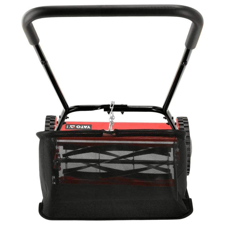 YATO Manual CYLINDER MOWER 400 mm Cutting Width 17–43 mm Cutting Height 27L Grass Collector Bag
